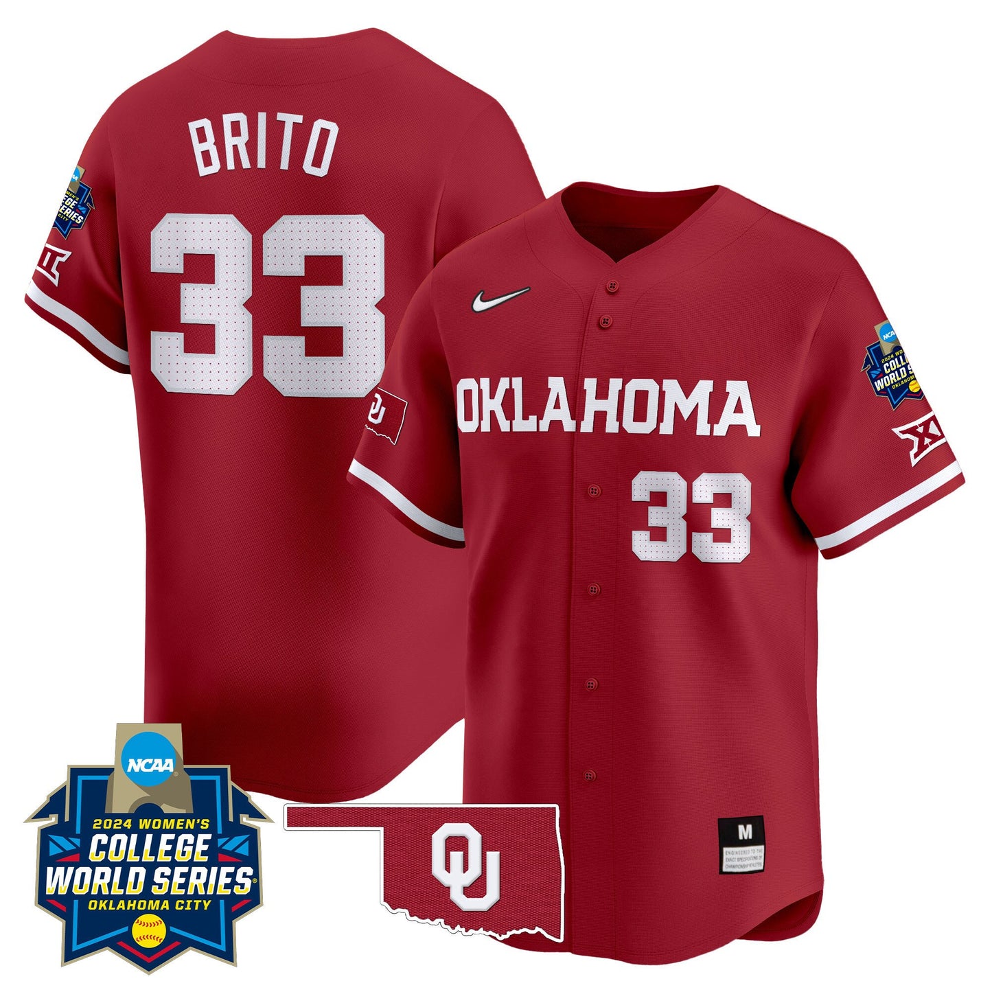 Sooners Women's College World Series Champions Vapor Premier Limited Jersey - All Stitched