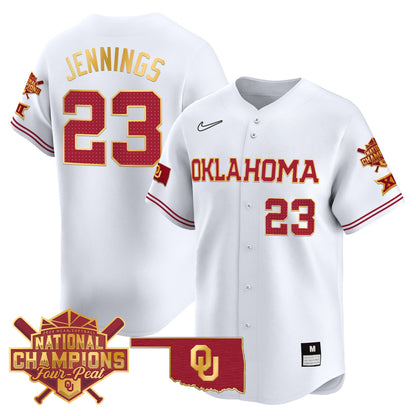 Men's size - Oklahoma Women's Champions Patch Gold Trim Vapor Premier Limited Jersey - All Stitched