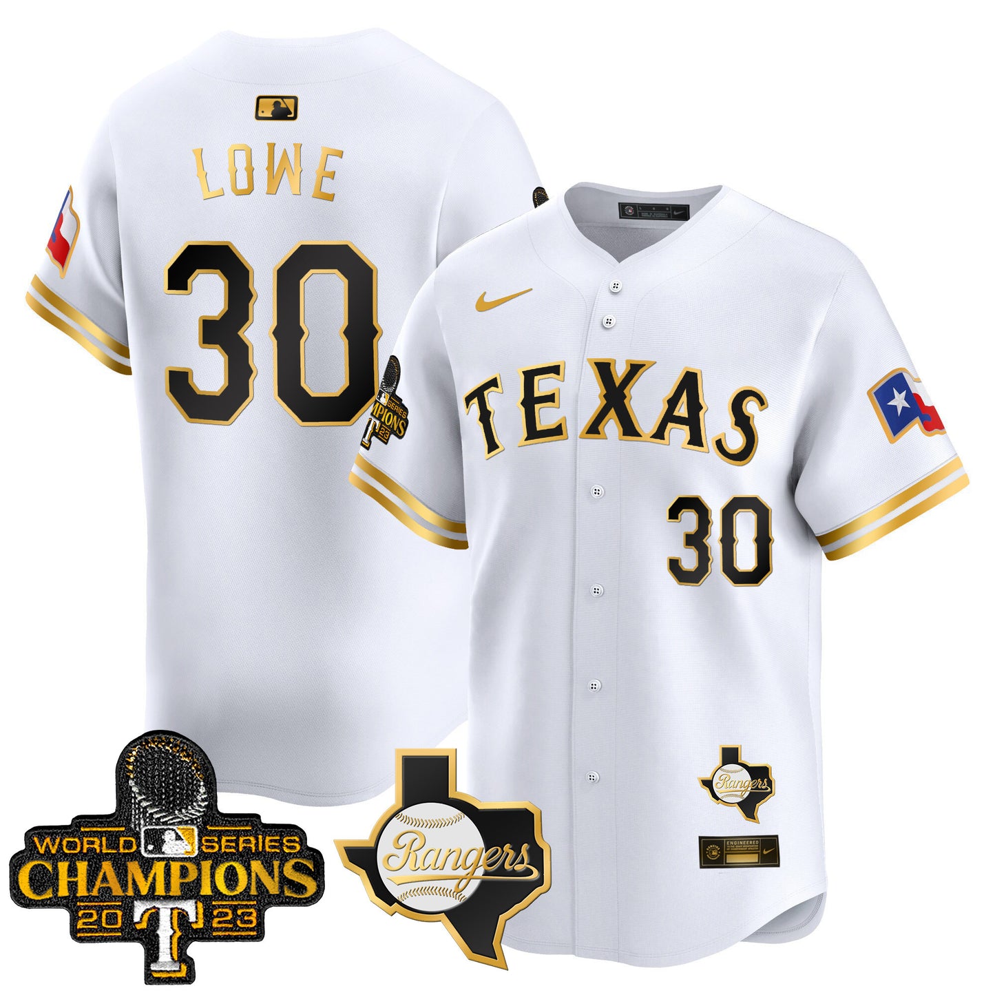 Rangers World Series Champions Vapor Premier Limited Jersey V2 - All Stitched