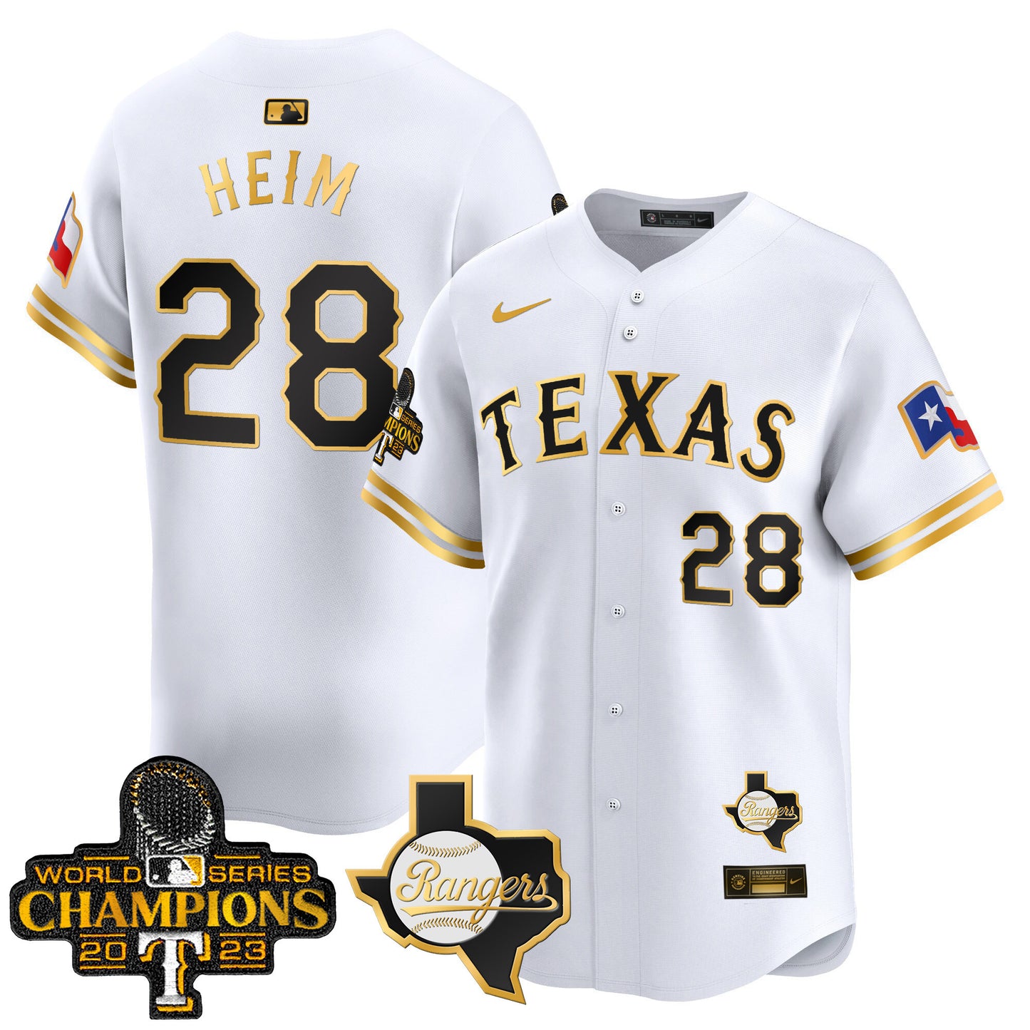 Rangers World Series Champions Vapor Premier Limited Jersey V2 - All Stitched
