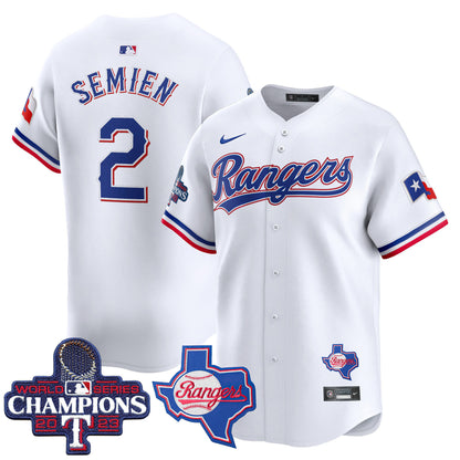 Rangers World Series Champions Vapor Premier Limited Jersey V2 - All Stitched