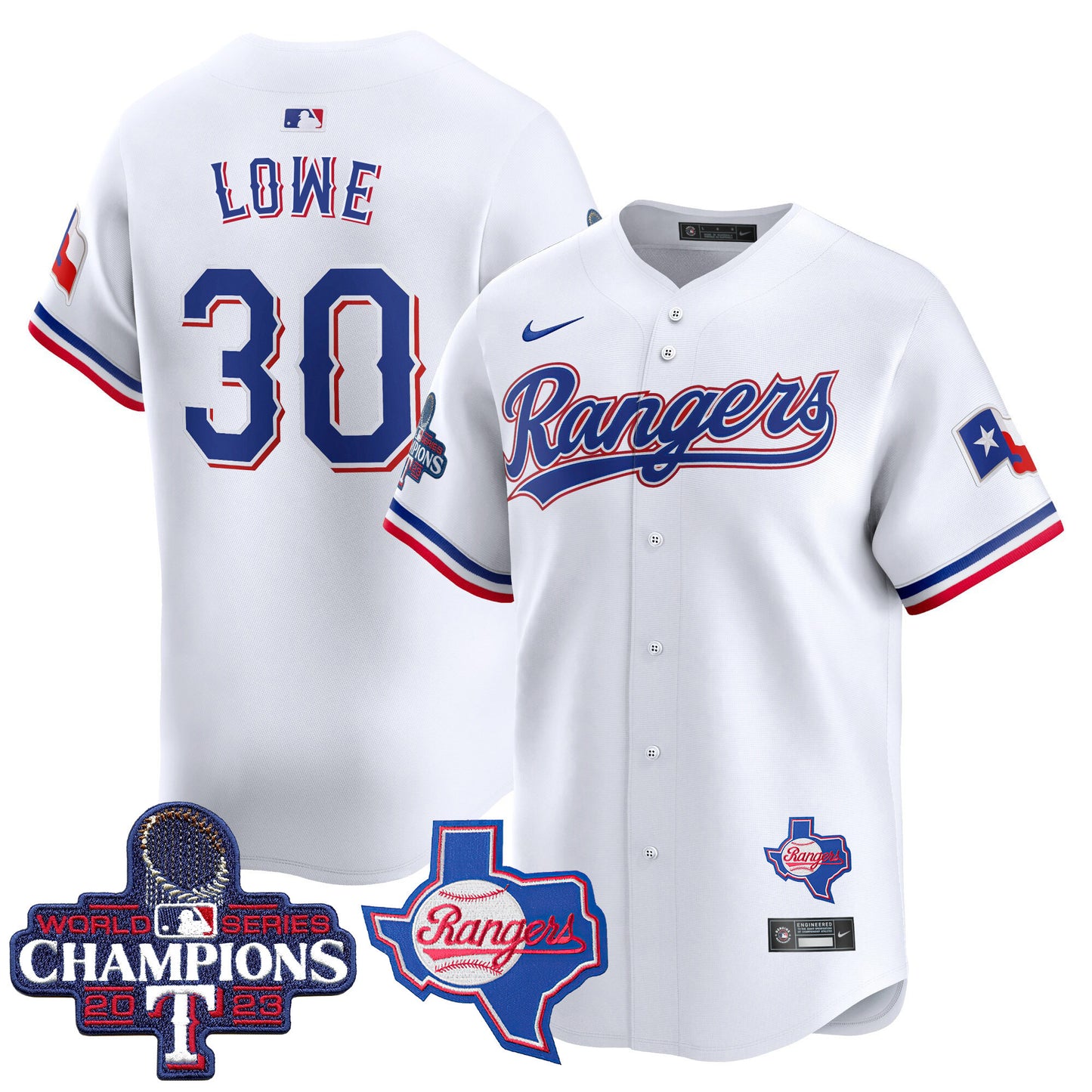 Rangers World Series Champions Vapor Premier Limited Jersey V2 - All Stitched