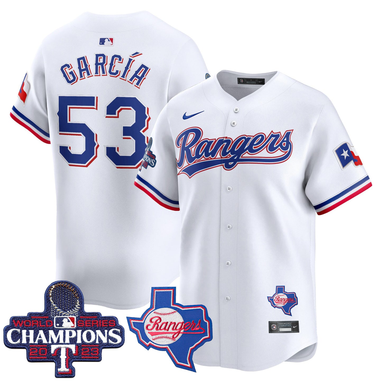 Rangers World Series Champions Vapor Premier Limited Jersey V2 - All Stitched