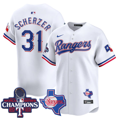 Rangers World Series Champions Vapor Premier Limited Jersey V2 - All Stitched