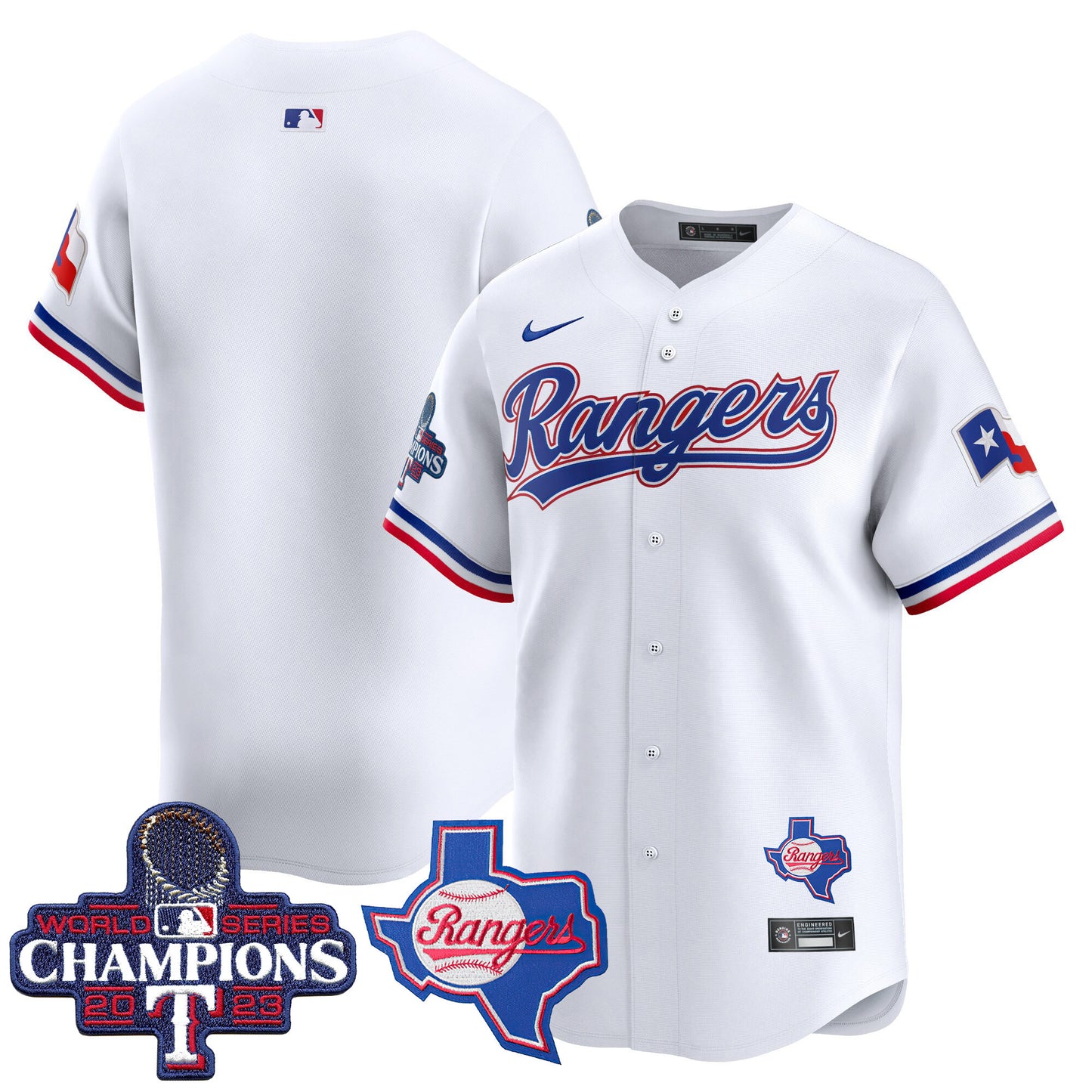 Rangers World Series Champions Vapor Premier Limited Jersey V2 - All Stitched