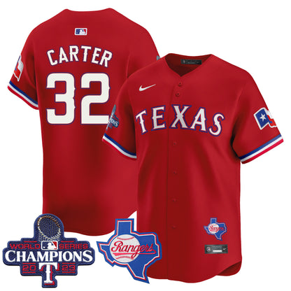 Rangers World Series Champions Vapor Premier Limited Jersey V2 - All Stitched