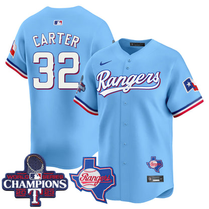 Rangers World Series Champions Vapor Premier Limited Jersey V2 - All Stitched
