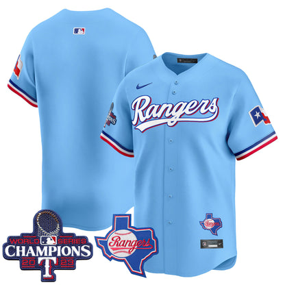 Rangers World Series Champions Vapor Premier Limited Jersey V2 - All Stitched