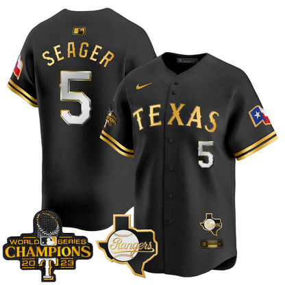 Rangers World Series Champions Vapor Premier Limited Jersey V2 - All Stitched