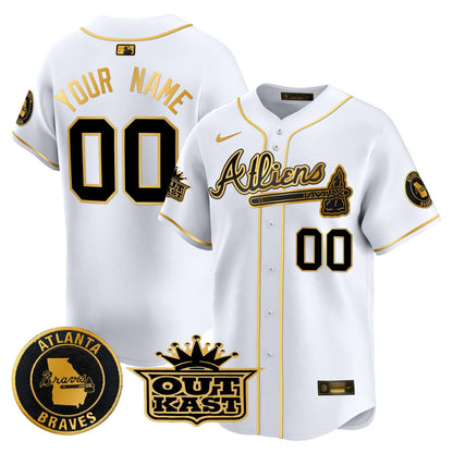 Atlanta Braves Atliens Vapor Premier Limited Custom Jersey - All Stitched