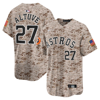 Men's Houston Astros USMC Alternate Vapor Premier Limited Jersey - All Stitched
