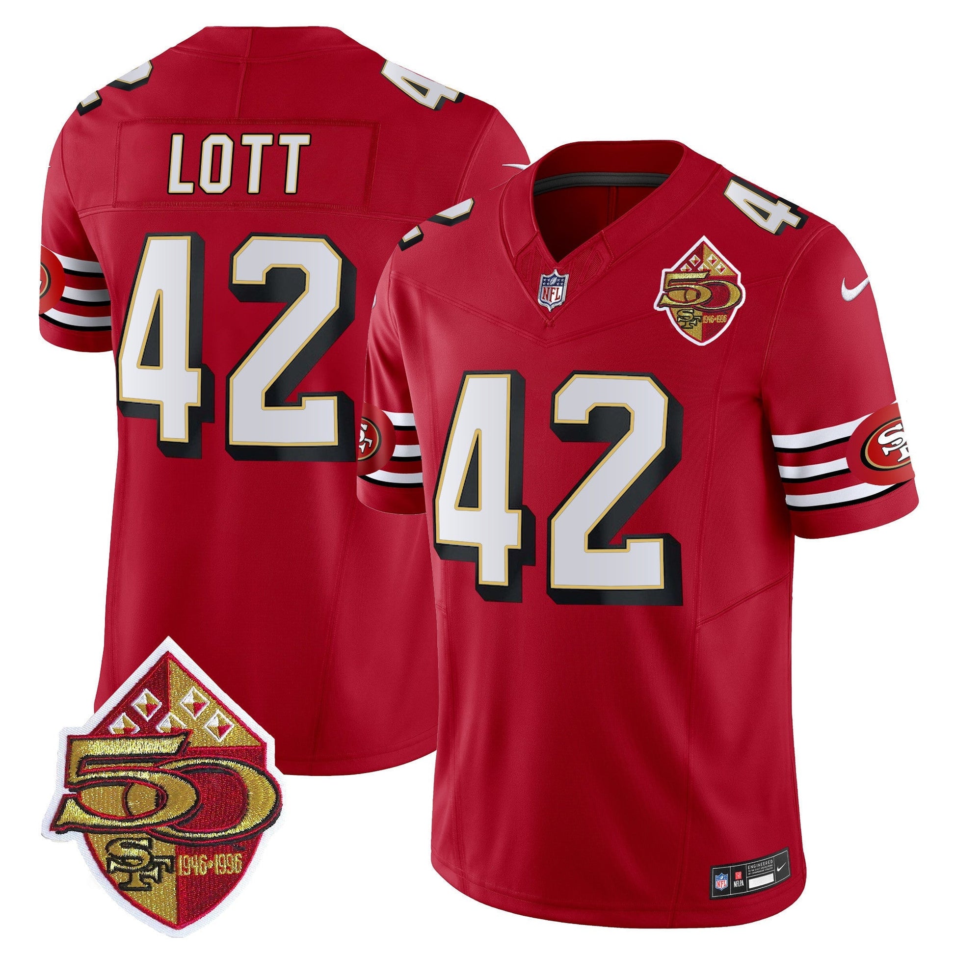 Men's 49ers 1996 Throwback Vapor Limited Jersey - All Stitched