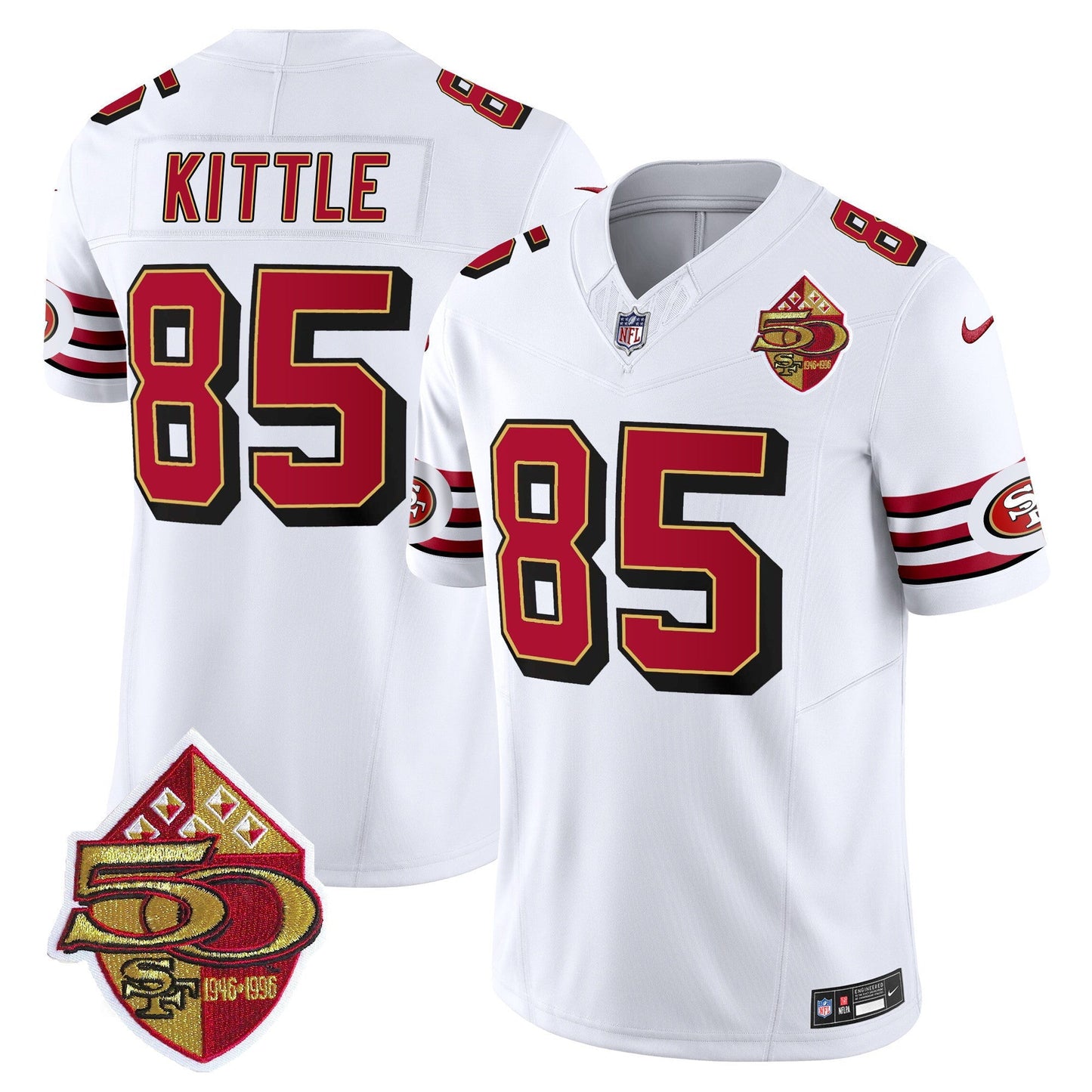 Men's 49ers 1996 Throwback Vapor Limited Jersey - All Stitched