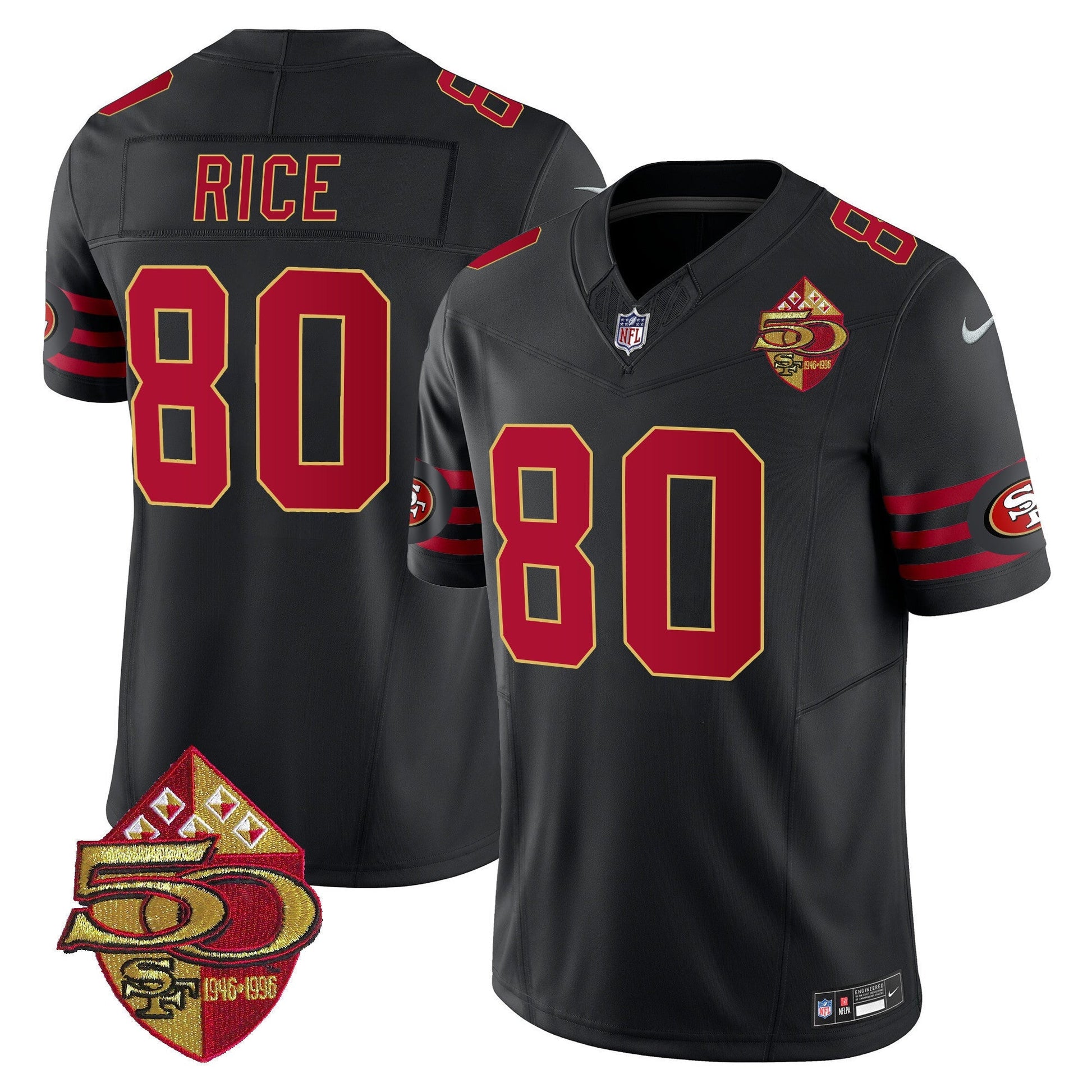 Men's 49ers 1996 Throwback Vapor Limited Jersey - All Stitched