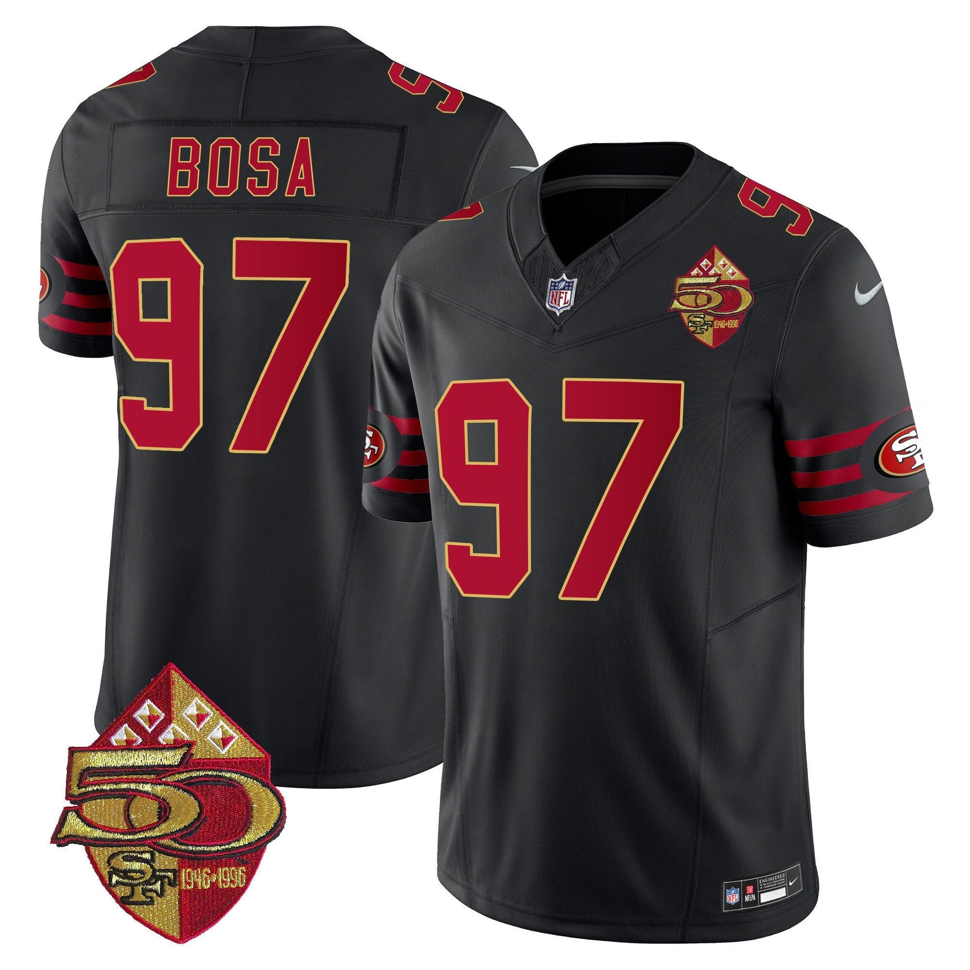 Men's 49ers 1996 Throwback Vapor Limited Jersey - All Stitched