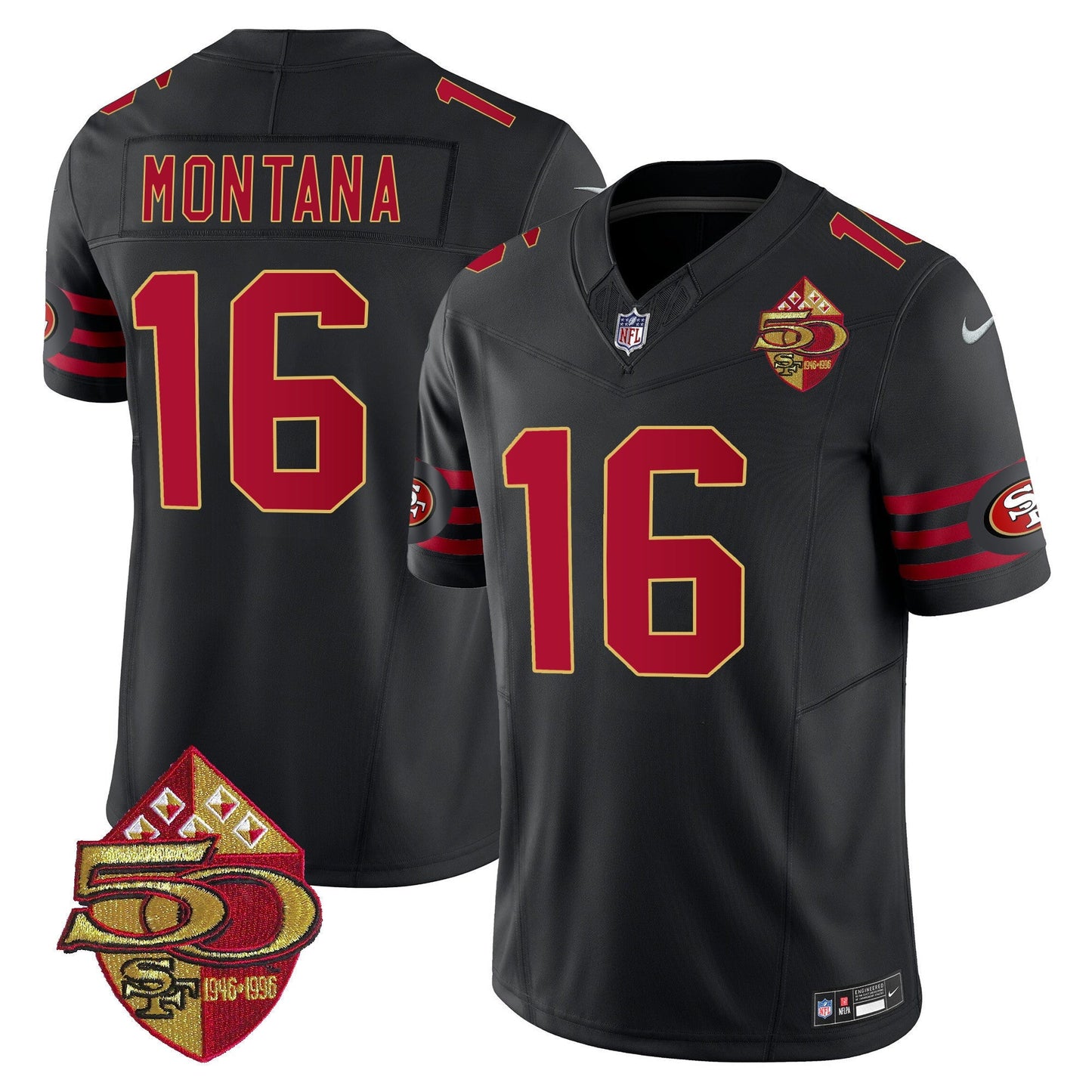 Men's 49ers 1996 Throwback Vapor Limited Jersey - All Stitched