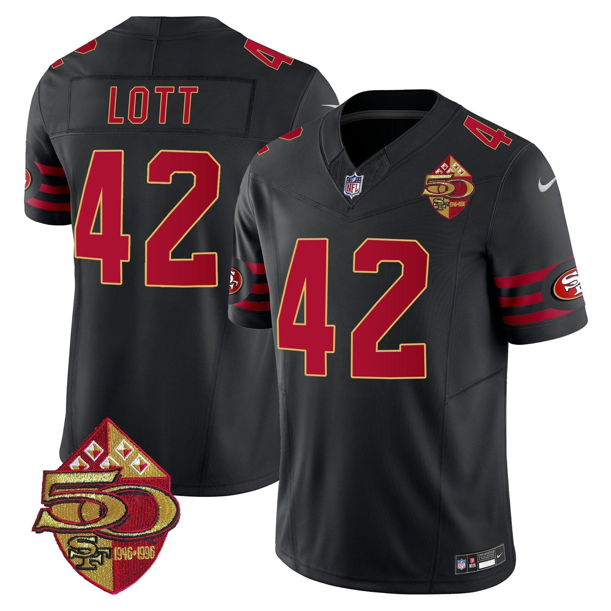 Men's 49ers 1996 Throwback Vapor Limited Jersey - All Stitched