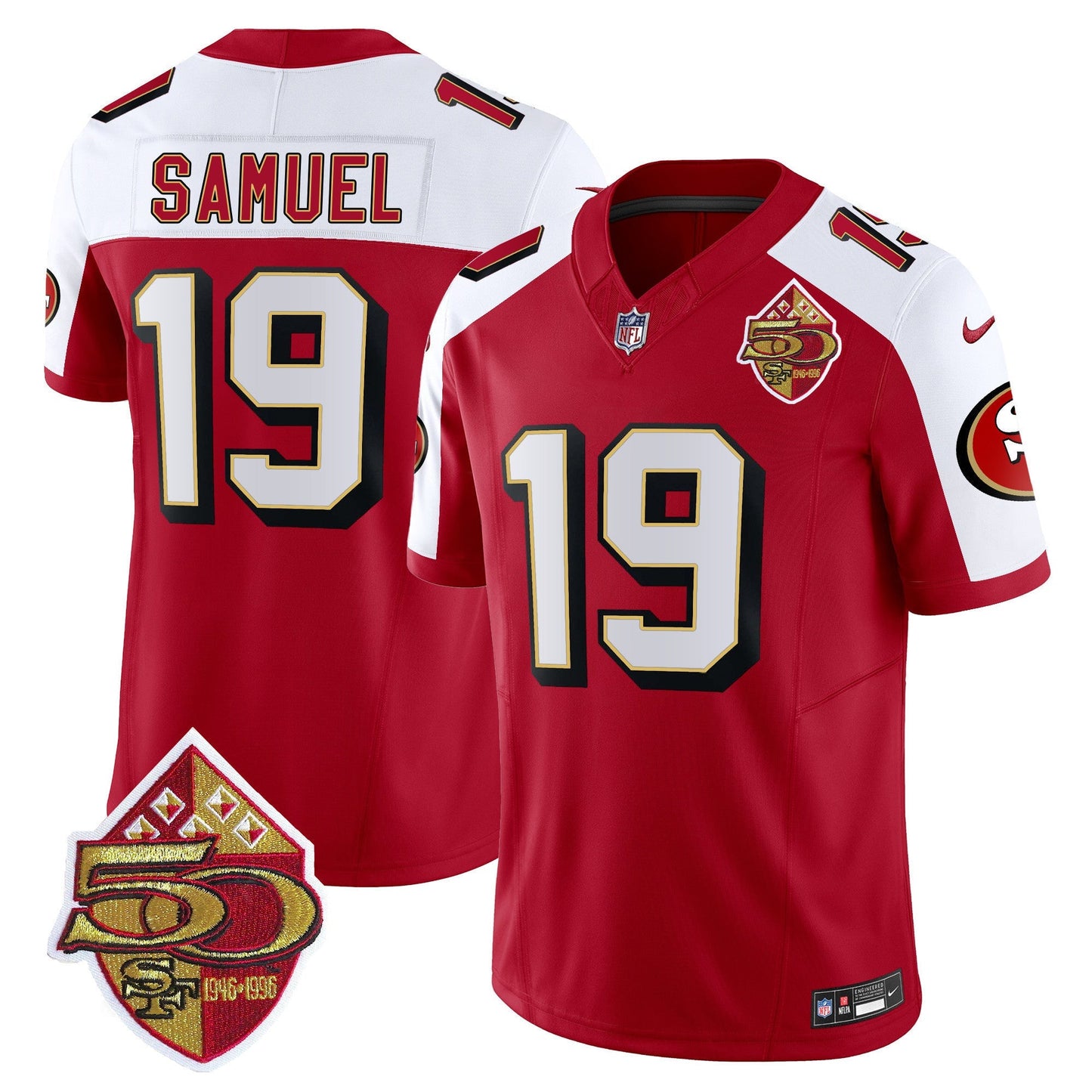 Men's 49ers 1996 Throwback Vapor Limited Jersey - All Stitched