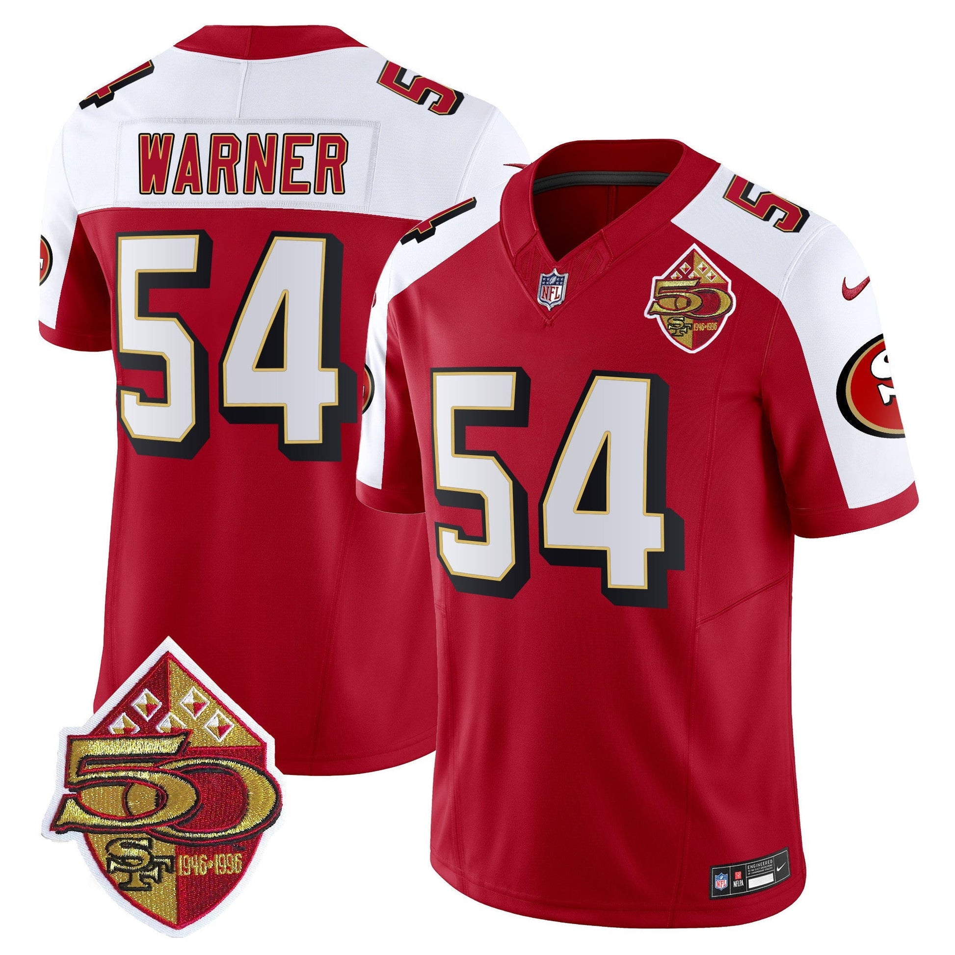 Men's 49ers 1996 Throwback Vapor Limited Jersey - All Stitched