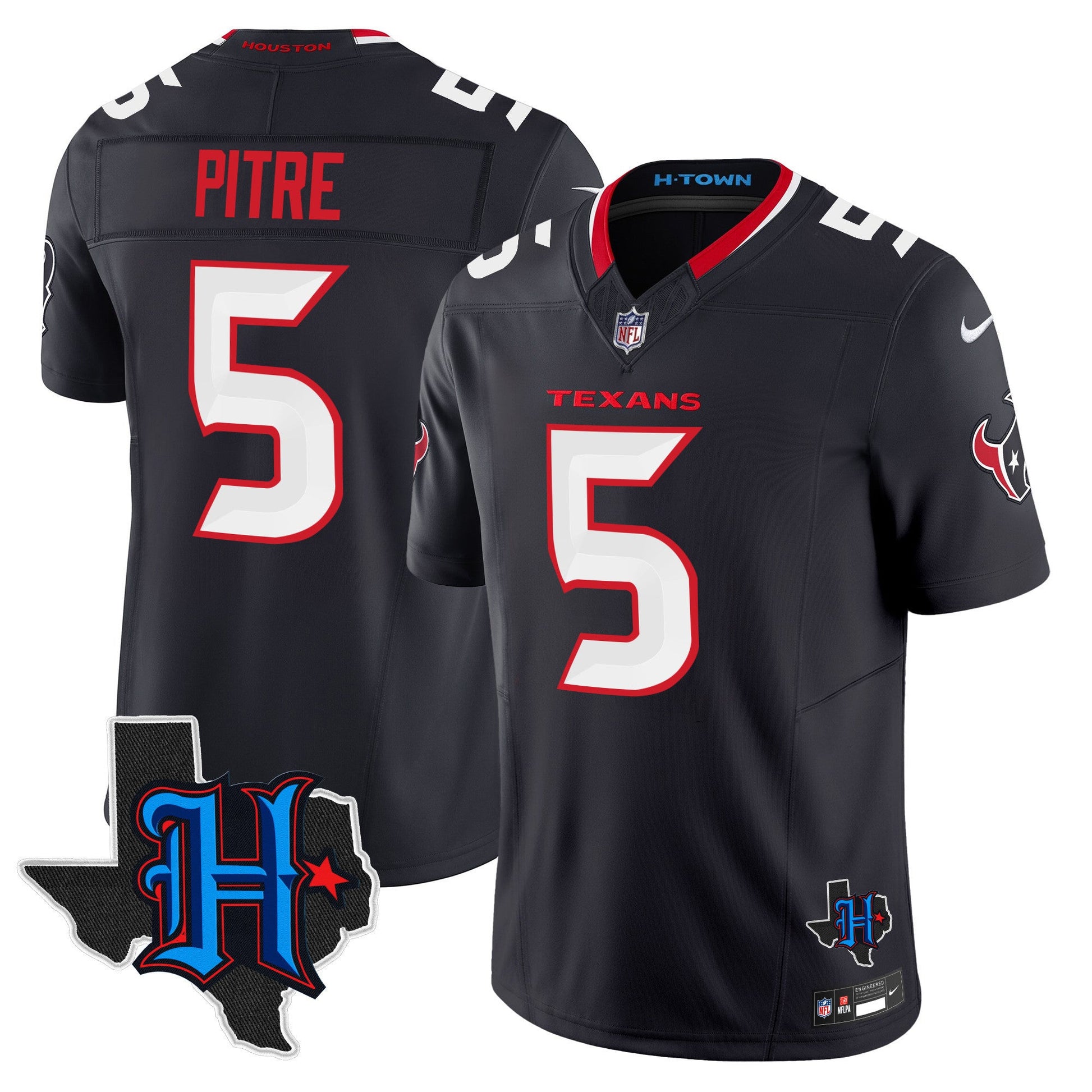 Men's Houston Texans 2024 Texas Patch Vapor Limited Jersey - All Stitched