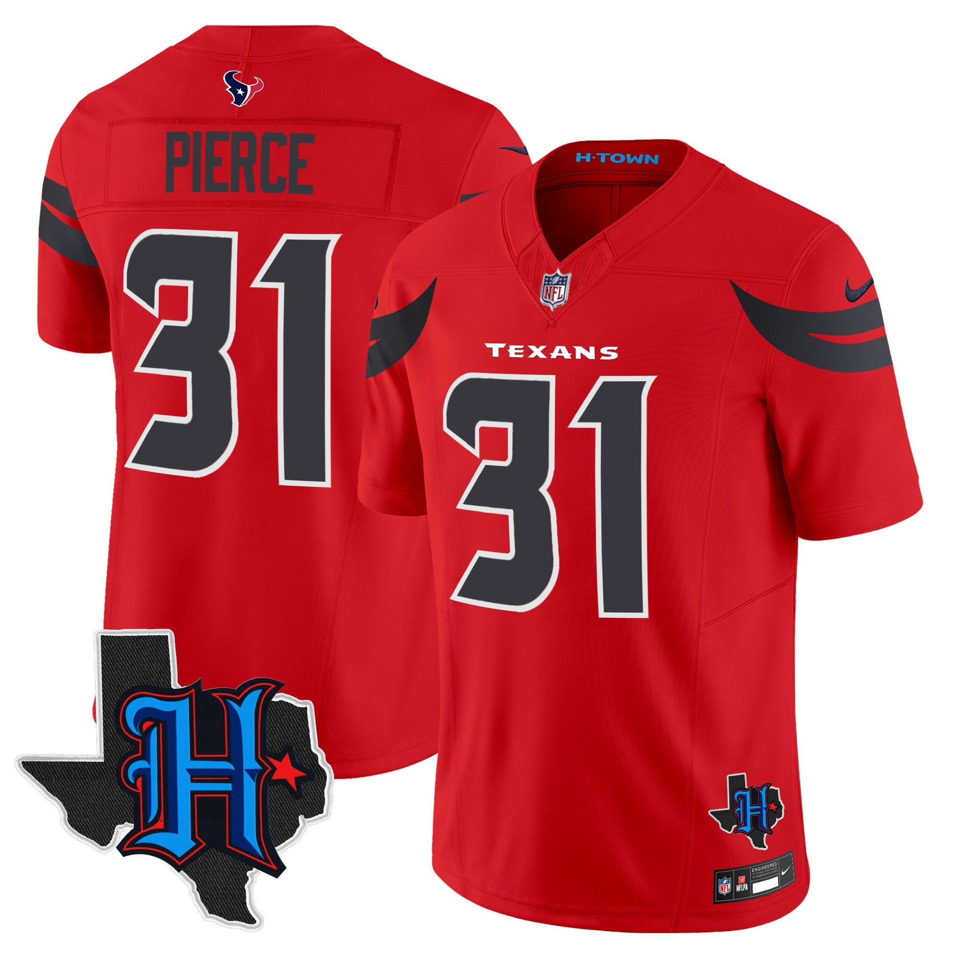Men's Houston Texans 2024 Texas Patch Vapor Limited Jersey - All Stitched