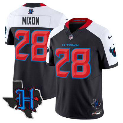 Men's Houston Texans 2024 Texas Patch Vapor Limited Jersey - All Stitched