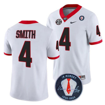 Georgia Bulldogs Players Jersey Honoring Vince Dooley Patch - All Stitched