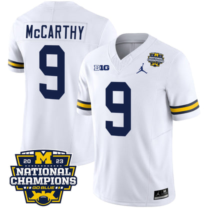 Michigan 2023 National Champions Patch Vapor Jersey V2 - All Stitched