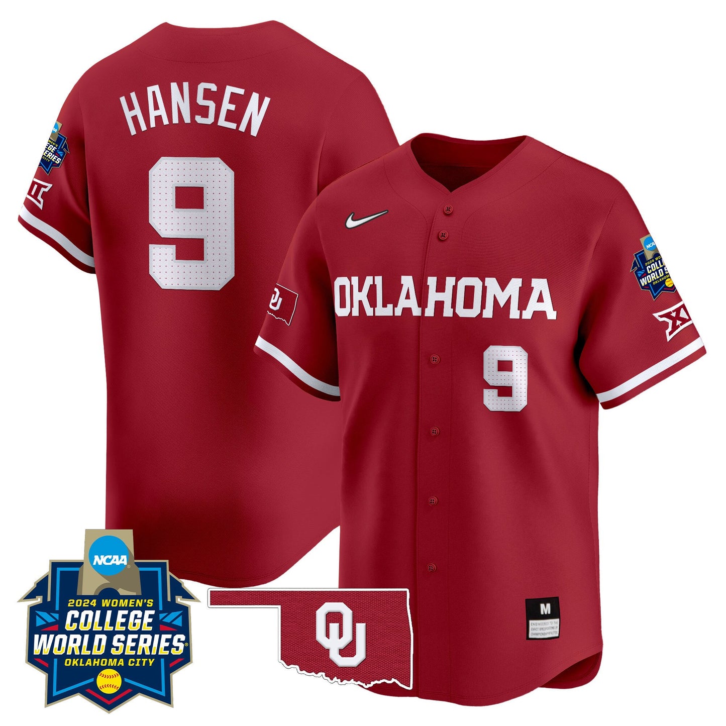 Oklahoma Women's College World Series Champions Vapor Premier Limited Jersey - All Stitched
