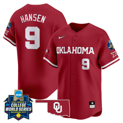 Oklahoma Women's College World Series Champions Vapor Premier Limited Jersey - All Stitched