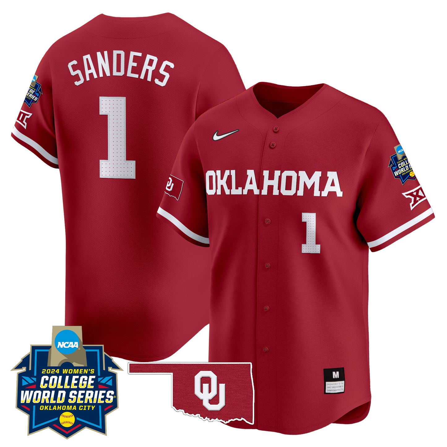 Oklahoma Women's College World Series Champions Vapor Premier Limited Jersey - All Stitched