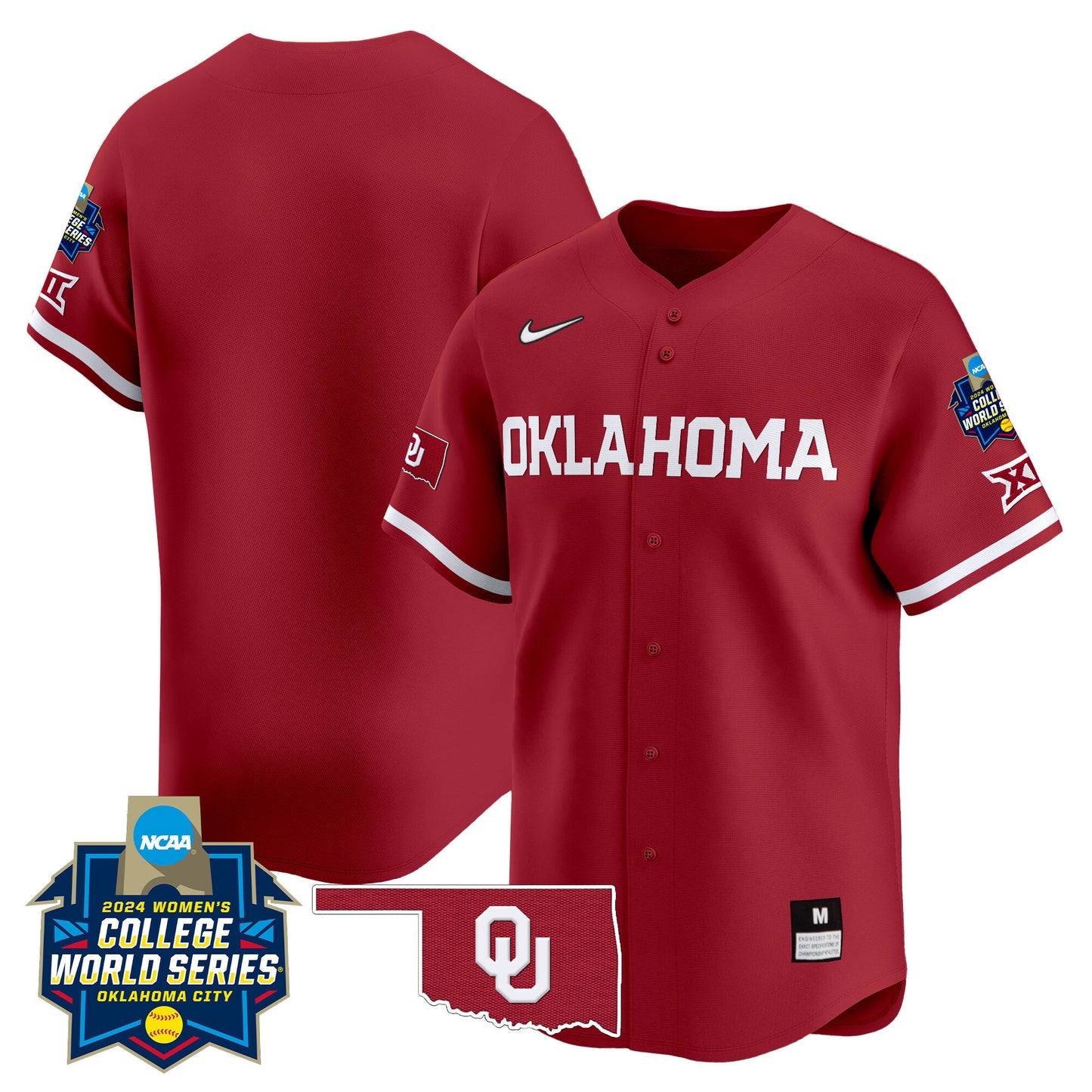 Oklahoma Women's College World Series Champions Vapor Premier Limited Jersey - All Stitched