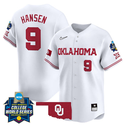 Oklahoma Women's College World Series Champions Vapor Premier Limited Jersey - All Stitched
