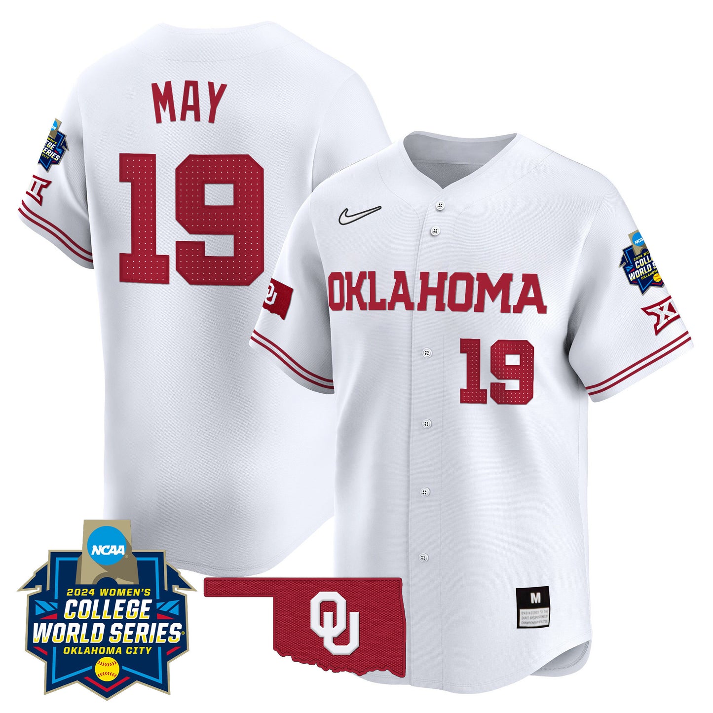 Oklahoma Women's College World Series Champions Vapor Premier Limited Jersey - All Stitched