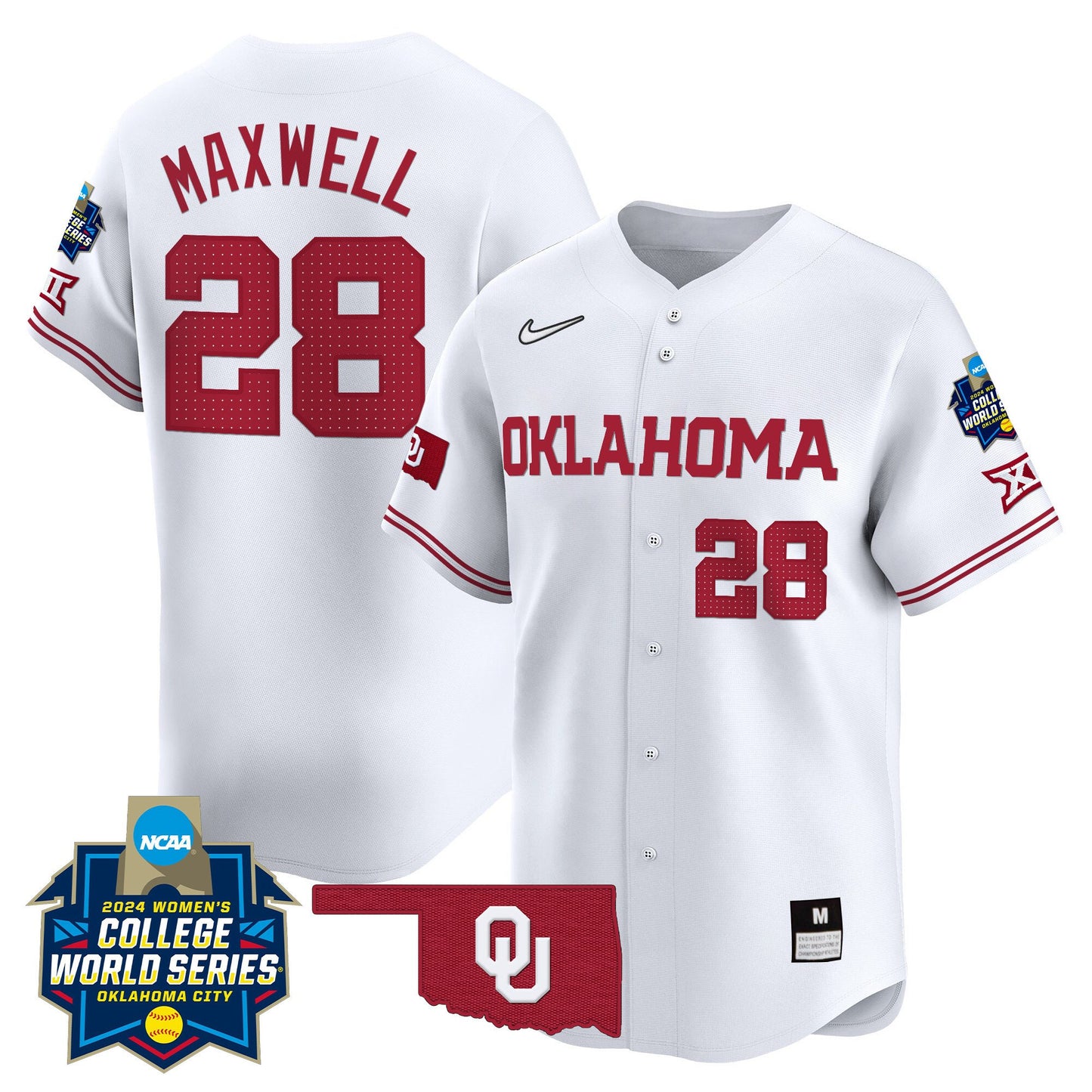 Oklahoma Women's College World Series Champions Vapor Premier Limited Jersey - All Stitched