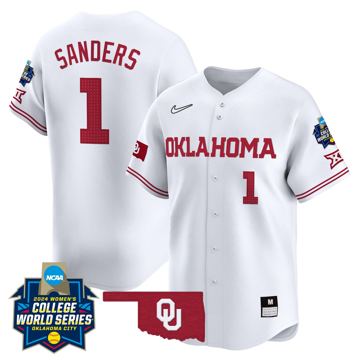 Oklahoma Women's College World Series Champions Vapor Premier Limited Jersey - All Stitched