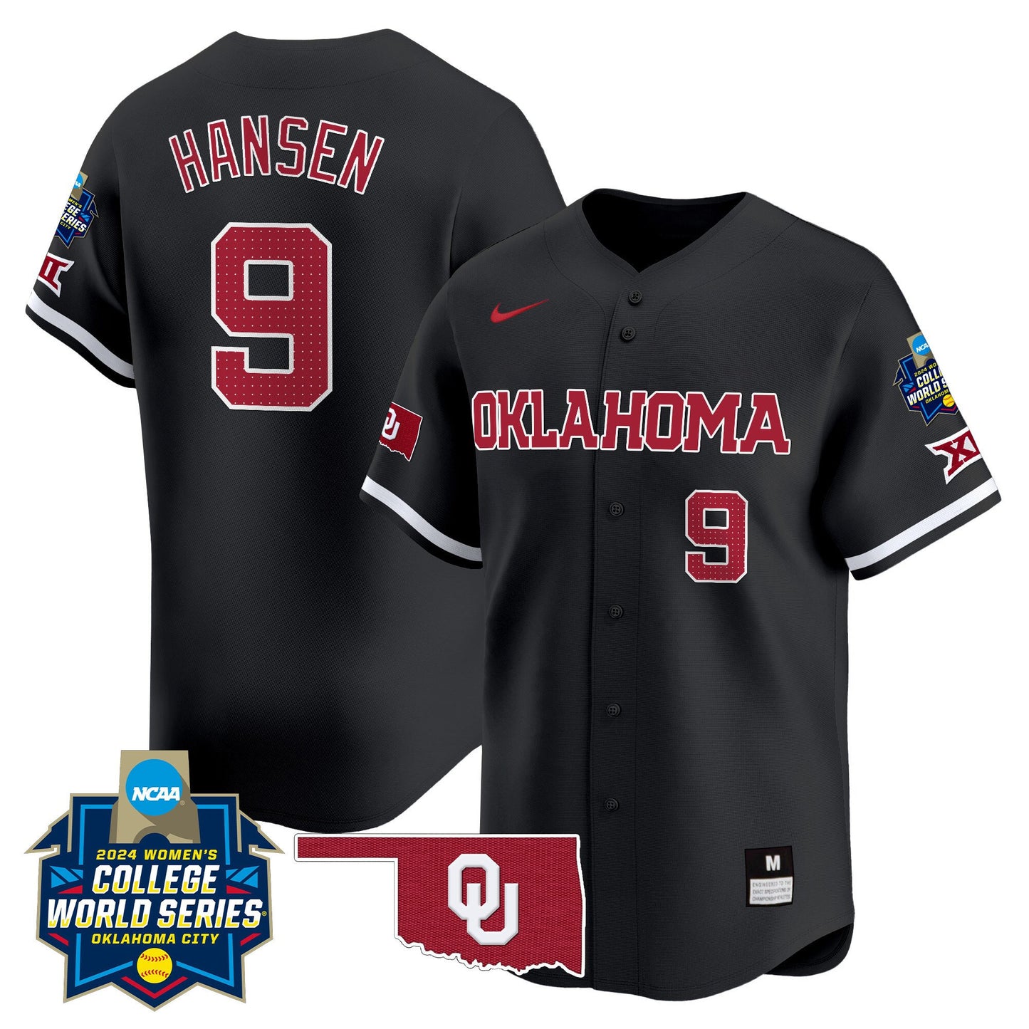 Oklahoma Women's College World Series Champions Vapor Premier Limited Jersey - All Stitched