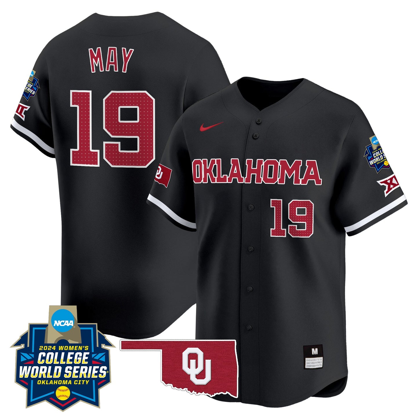 Oklahoma Women's College World Series Champions Vapor Premier Limited Jersey - All Stitched