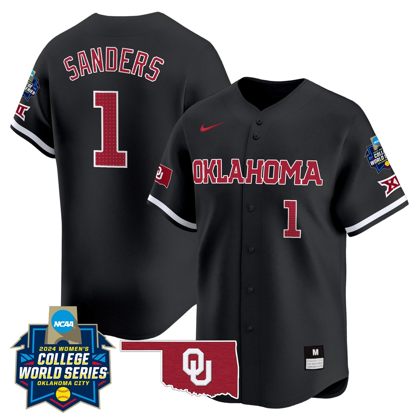Oklahoma Women's College World Series Champions Vapor Premier Limited Jersey - All Stitched
