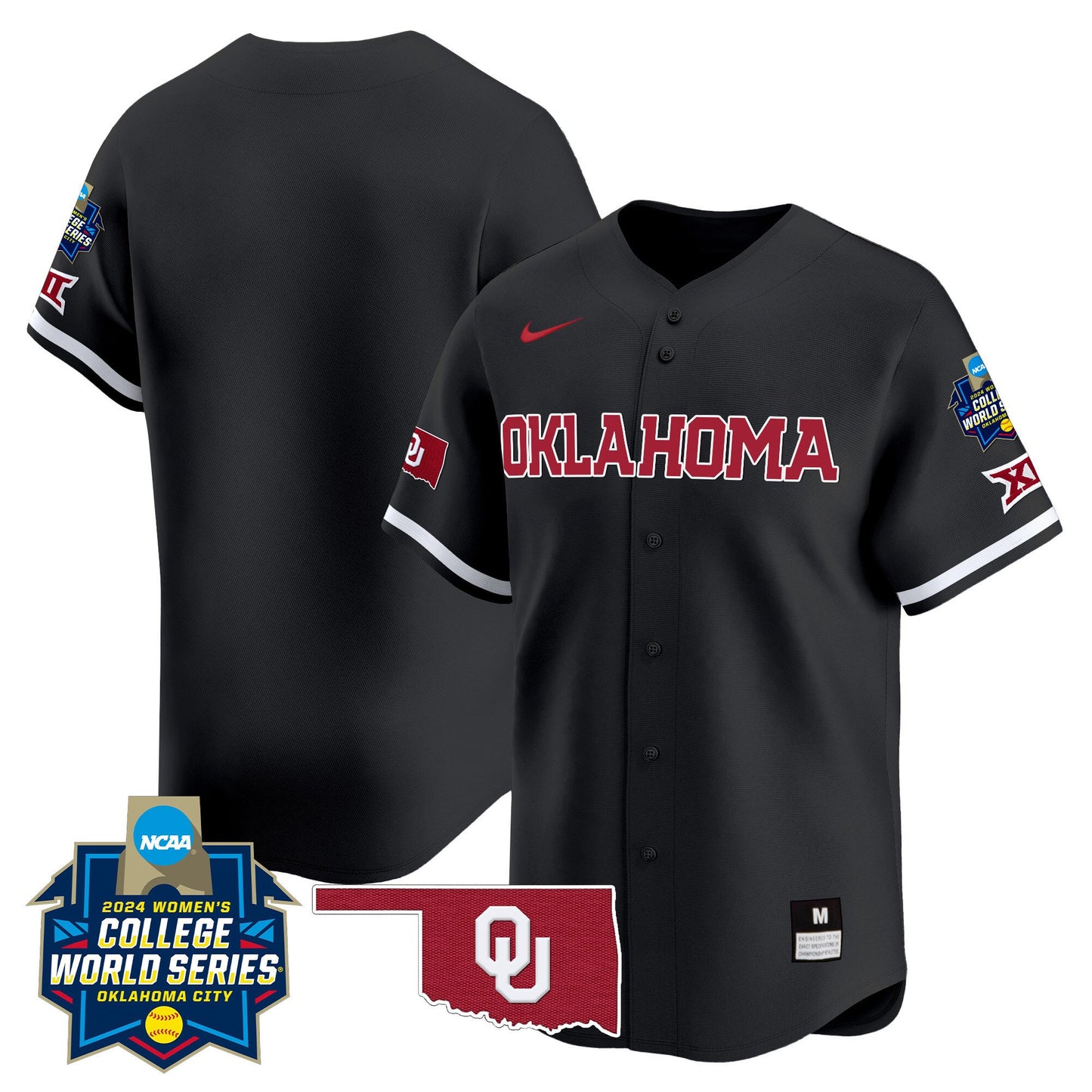 Oklahoma Women's College World Series Champions Vapor Premier Limited Jersey - All Stitched