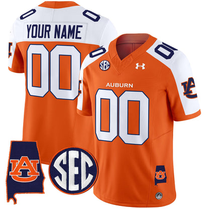 Auburn Tigers 2024 Alabama Patch Vapor Limited Custom Jersey - All Stitched