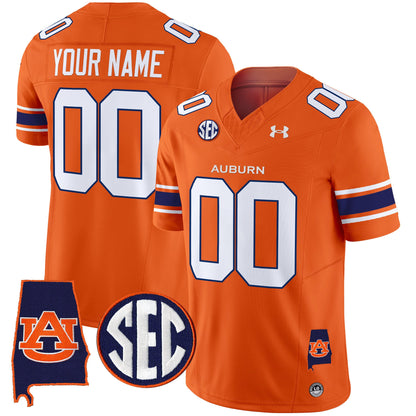 Auburn Tigers 2024 Alabama Patch Vapor Limited Custom Jersey - All Stitched