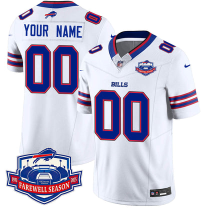 Buffalo Bills 2025 Custom Jersey All Stitched - Farewell to Highmark Stadium