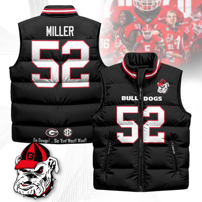 Georgia Bulldogs Unisex Puffer Vest