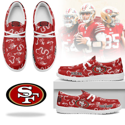 Men's San Francisco 49ers Halloween Hey Dude Shoes