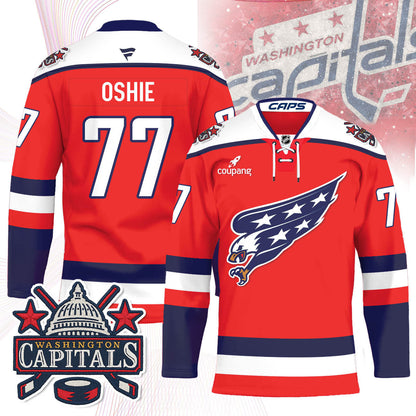 Washington Capitals Screaming Eagle Hockey Jersey - All Stitched