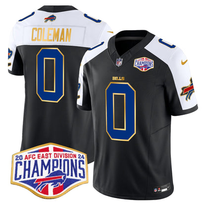Bills 2024 AFC East Division Champions Gold Trim Vapor Limited Jersey - All Stitched