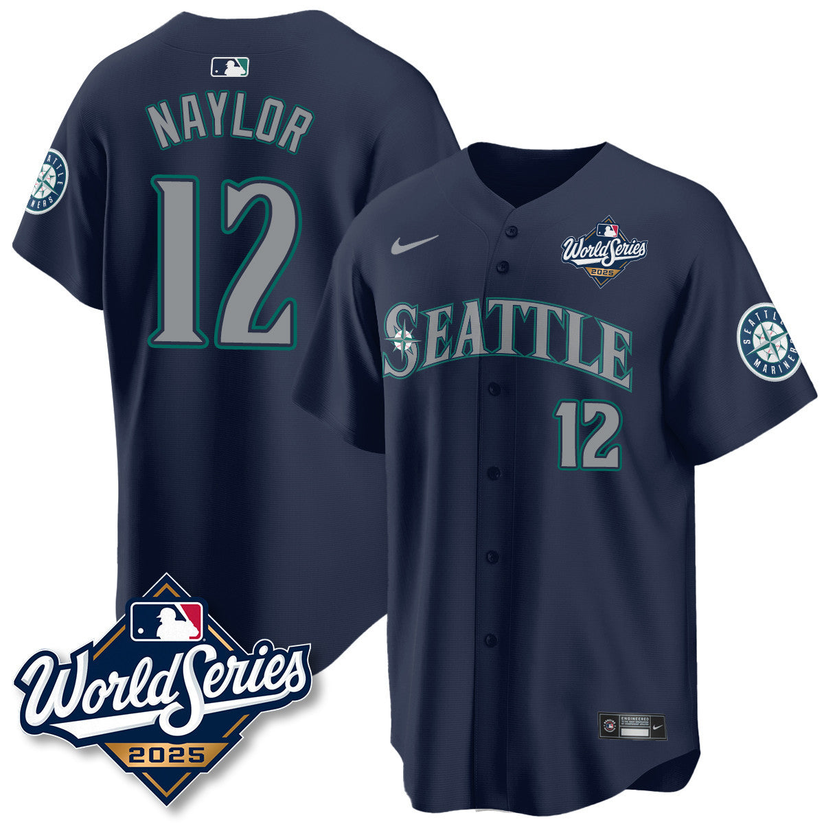 Seattle Mariners 2025 World Series Jersey - All Stitched