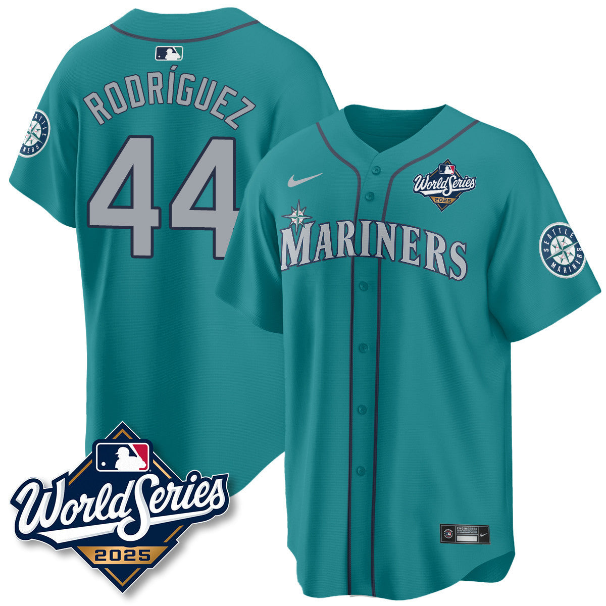 Seattle Mariners 2025 World Series Jersey - All Stitched