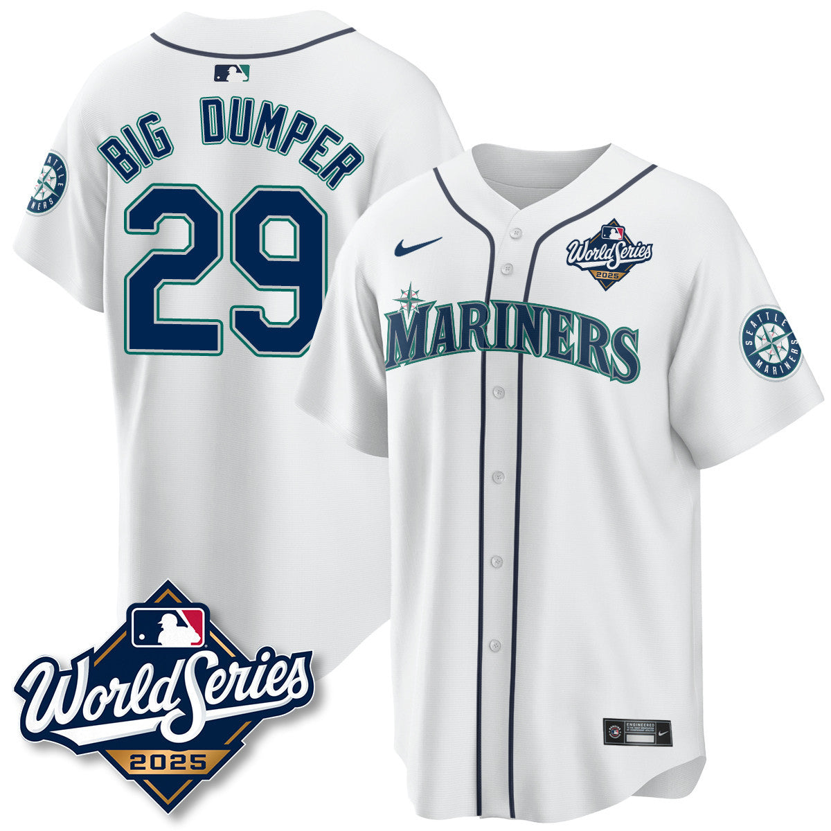 Seattle Mariners 2025 World Series Jersey - All Stitched